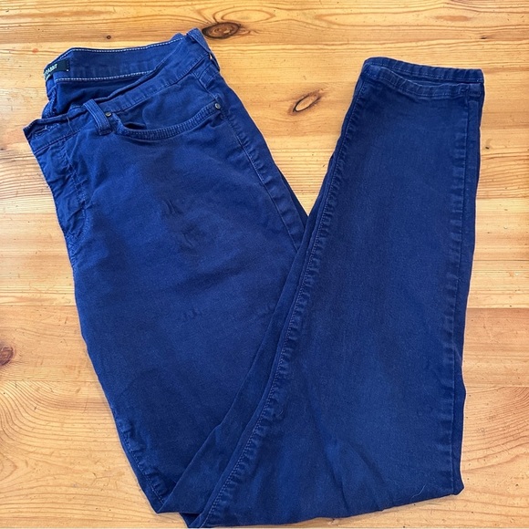 Angry Rabbit Anthropologie made In The USA stretch pants blue size 10/12 - Picture 6 of 9